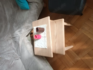 Vitrine, 2Tische und Fernsehkasten