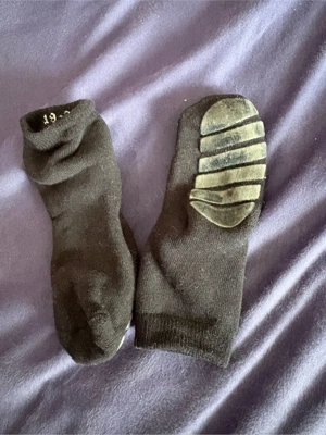 Rutschsocken Kinder Gr. 19-22 Schwarz mit Anti-Rutsch-Sohle