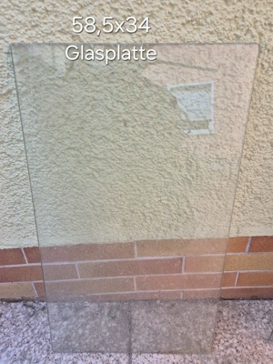 Glasplatte 58,5x34