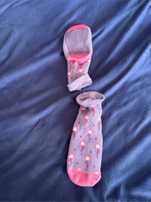 Rutschsocken Gr. 19-20 rosa Flamingo-Muster neu