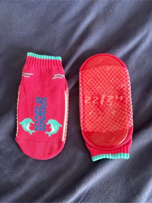 Rutschsocken Kinder Gr. 22 24 rosa türkis neu unbenutzt