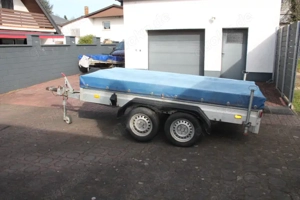 1 PKW - Anhänger Humbaur 2 to. mit Aluaufbau - TÜV neu