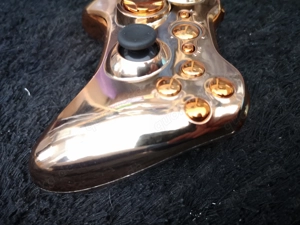 Original XBOX 360 Custom wireless Controller Orange Chrom Bild 3