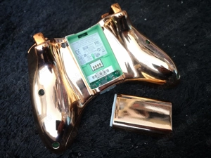 Original XBOX 360 Custom wireless Controller Orange Chrom Bild 6