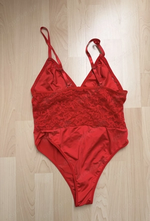 Verführerischer roter Spitzen-Body   Größe L Bild 4