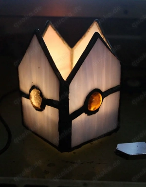 Sehr schönes buntes Windlicht (Tiffany) sorgfältige Handarbeit