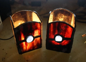 Sehr schöne bunte Windlichter (Tiffany) sorgfältige Handarbeit