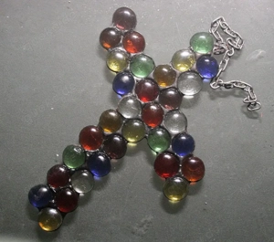 Kreuz Glaskreuz Jesus Ostern Kommunion Konfirmation Tiffany TOP