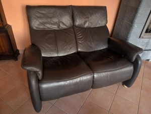 Himolla 2er Sofa Leder mit Relaxfunktion