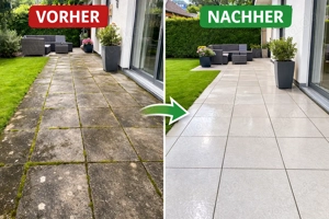 Pflasterreinigung & Fugenreinigung   Terrasse wieder wie neu