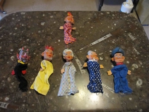 Handpuppen, Fingerpuppen aus den 70er Jahren