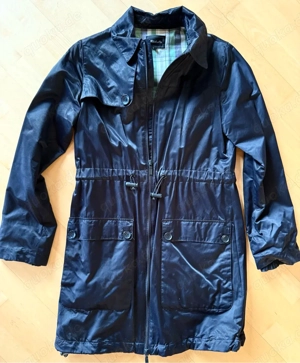  2 St. Steppjacke grau + Longmantel Parka schwarz Satin 