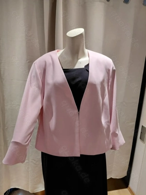 Hermann Lange Etuikleid schwarz Gr. 52 mit passender Bolerojacke