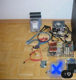  PC Motherboard,Netzgäret Super Flower 400,2x HDD,CD ROM,DVD Brenner,diverse Teile