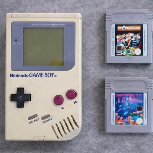 Nintendo Game Boy Classic mit 2 Spielen Tetris + Sport | Retro Konsole | Original Nintendo | Zustand