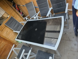 Garten Tisch mit klappt Stühle 