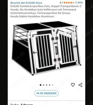 Hundebox Auto Transportbox Käfig 