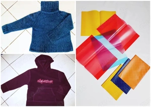 2 Pullis Oberteile Gr. 128 je 2 Euro + Gratis gratis 7 Hefthüllen