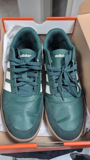 adidas Herren BREAKNET 3.0 Schuhe Größe 46 2 3 grün fast neu