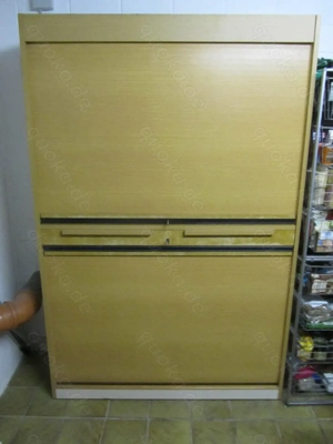Aktenschrank Schrank 180 cm x 120 cm x 40 cm mit 2 Rollläden