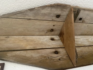 Retro Altholz Eckregal