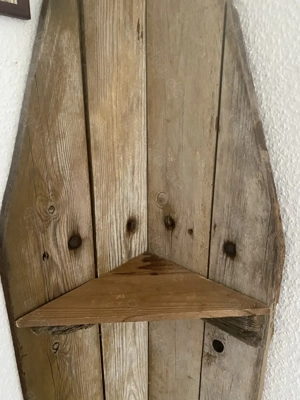 Retro Altholz Eckregal