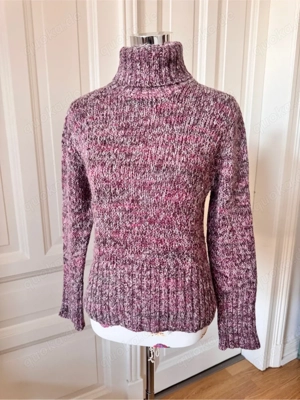 Rollkragenpullover mit Mohair, L