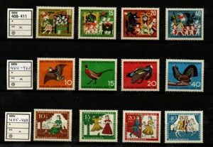 Briefmarken BRD - Lot (Märchen u. Federvieh)