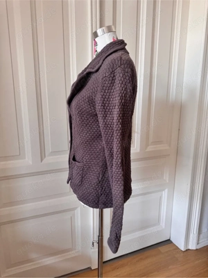 Lila Weste mit Bobble Knit, M