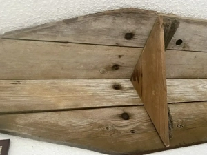 Retro Altholz Eckregal