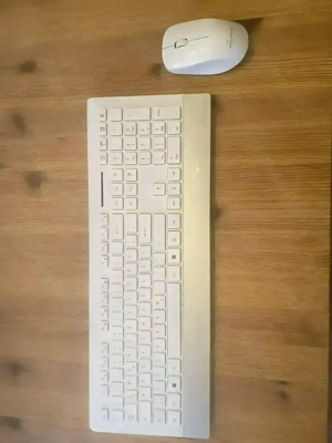 MediaRange MROS106 Tastatur-Maus-Set kabellos weiß