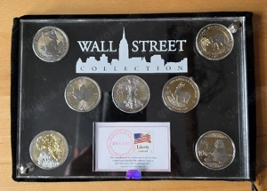 7 x 1 Unze Silber 2017 Wall Street Investment Set