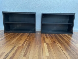 2 Hängeregale schwarz