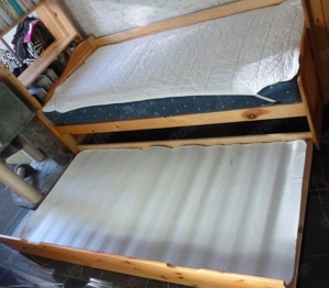 Funktionsbett Sofa Bett Schubkasten Lattenrost und 2. Bett im Schubkasten Kiefer massiv 90 x 200 cm Bild 3