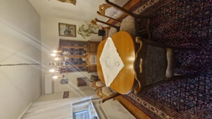 Massivholz Esstisch Eiche (ausziehbar) mit 6 gepolsterten Stühlen   sehr gut erhalten