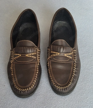 Lässige  Halbschuhe  Loafer  Mokassins  Slipper  -  Gr. 41  -  braun