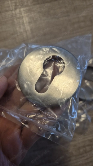 2x PZ-Rosetten Edelstahl Matt 50 mm Zylinder-Abdeckung