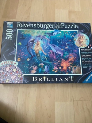 Ravensburger Puzzle Brilliant 500 Teile mit 55 Dekosteinen