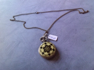 THU-118 Taschenuhr, Sprungdeckeluhr, Herrenuhr, Pocket Watch, Mosaik, neue Uhr