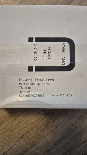 FS-Drückergarnitur U-Form Schwarz DIN 18273 PZ f. Feuerschutztüren TS 40-66mm