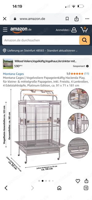 montana gages mit freisitz