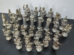 Schachfiguren aus Zinn handgegossen 3,8 kg Gesamt
