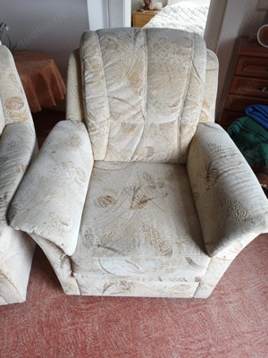 Sofa mit zwei Sesseln Bild 2