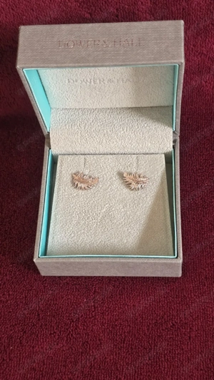 Dower & Hall Feder Ohrstecker Sterlingsilber