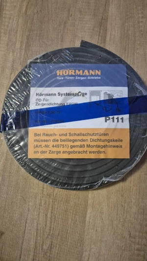 Original Hörmann Zargendichtung P111 (5,50 m) Art.-Nr. 479304 - NEU & OVP