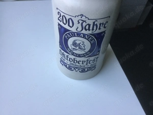 200 Jahre Oktoberfest Paulaner Sammler Bierkrug  Bild 2