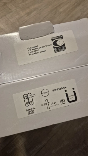 Hörmann FS-Wechselgarnitur D-110 U-Form Kunststoff schwarz   NEU & OVP