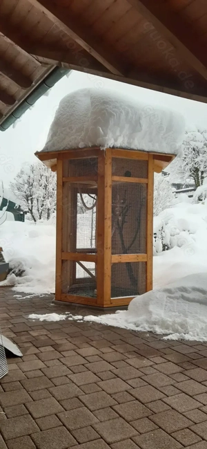 Voliere für große und kleine Vögel 