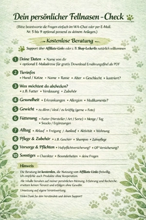 Deine Fellnasen top versorgt? Gratis abchecken! Bild 2