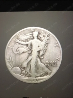 1 a half Dollar Liberty Münze vom 1943 